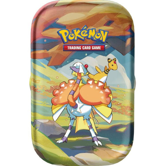 Pokemon Mini Tin: Paldea Sfavillante Collezione Gcc Tcg (Espathra-Ampharos) Ita