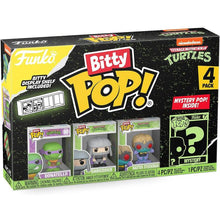 Funko Bitty Pop! Tmnt Tartarughe Ninja Turtles 4 Pack Donatello/Shredder/Baxter