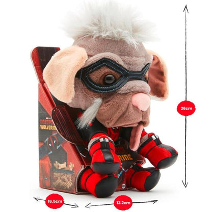 Marvel: Peluche Deadpool Wolverine (Dogpool) Plush Pupazzo Ufficiale Disney 25Cm