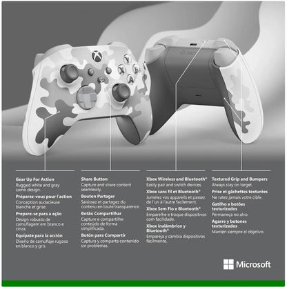 CONTROLLER MICROSOFT XBOX ONE SERIE X|S WIRELESS SPECIAL EDITION (ARCTIC CAMO)
