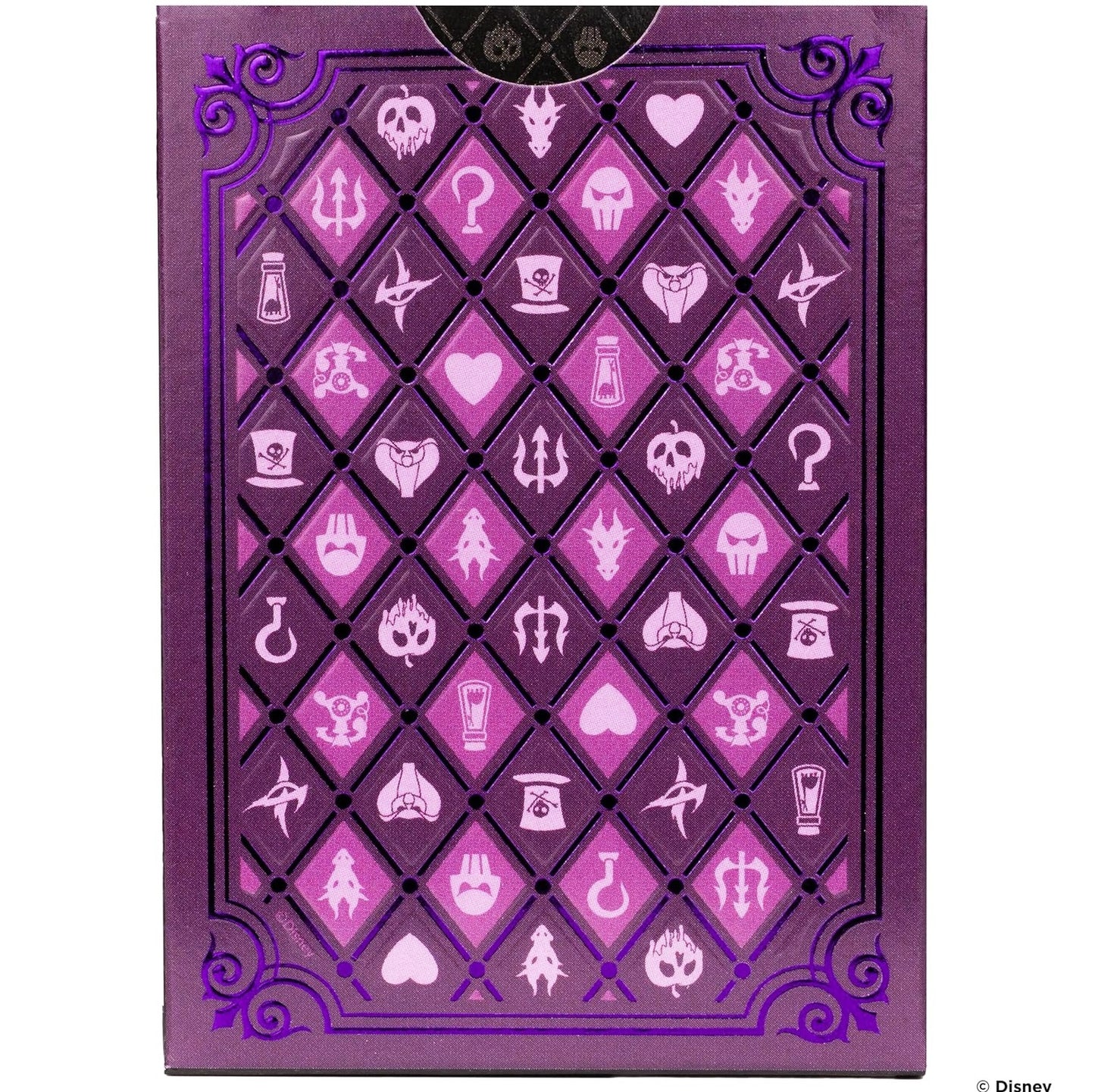 Bicycle - Disney (Disney Villains Green and Purple) Playing Cards - Mazzo di Carte da Collezione, Poker, Magia e Cardistry basato sul famoso film di Animzione Disney Cattivi (1 Mazzo RANDOM)