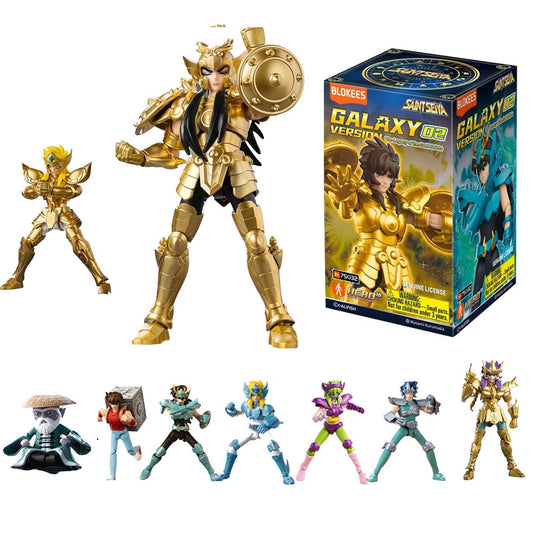 Blokees - Saint Seiya: Galaxy Version 02 - The Legacy of the Gold Saints GV02 (Cavalieri dello Zodiaco: La leggenda dei santi d'oro) Hero 10 Action Figure (1 Random) 75032