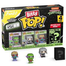 Funko Bitty Pop! Tmnt Tartarughe Ninja Turtles 4 Pack Donatello/Shredder/Baxter