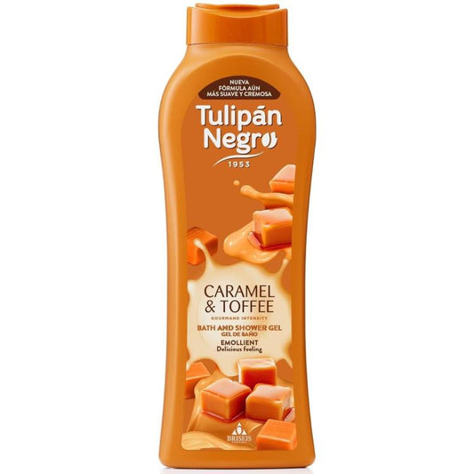 Tulipan Negro Shower Gel Bagno Doccia (Caramello & Toffee) Bagnoschiuma 650Ml