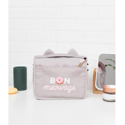 Pusheen Beauty Case Pieghevole Con Gancio Da Viaggio Pochette Borsello Borsa Bag