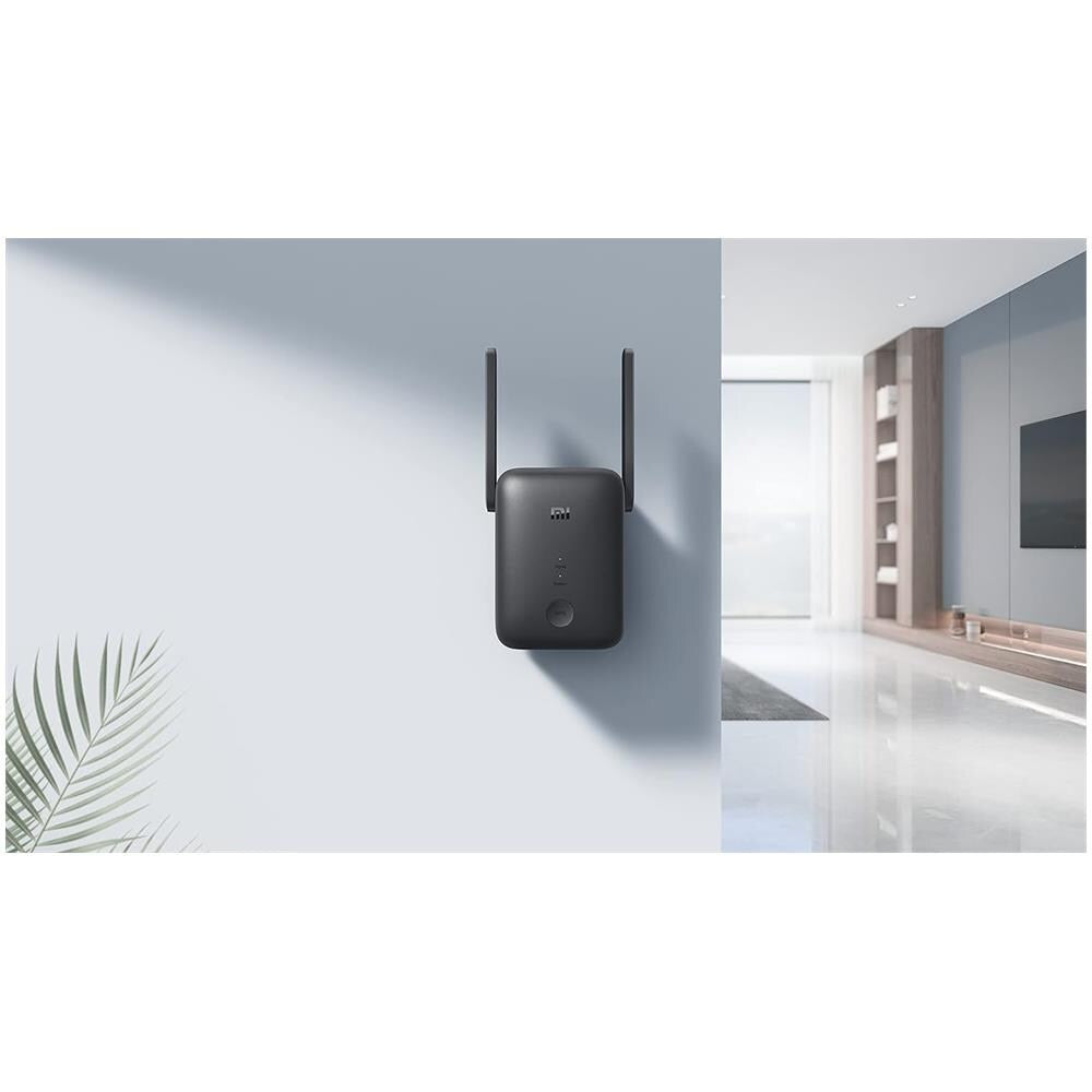 Xiaomi Mi Wi-Fi Range Extender AC1200 Ripetitore Wireless RC04 Dual Band 2,5 GHz e 5 GHz Speed 1167 Mbps con Antenne Nero