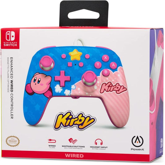 Powera Enanched Wired Controller Cablato Programm. Nintendo Switch (Kirby Star)