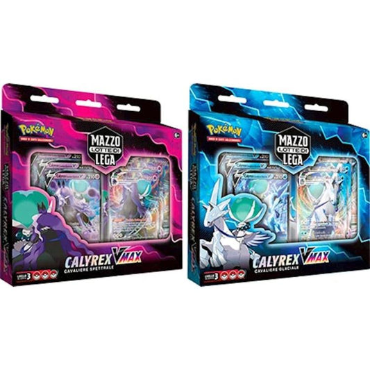 Pokémon Mazzo Lotte Di Lega Calyrex V Max Deck Carte Gioco (Cavaliere Glaciale)