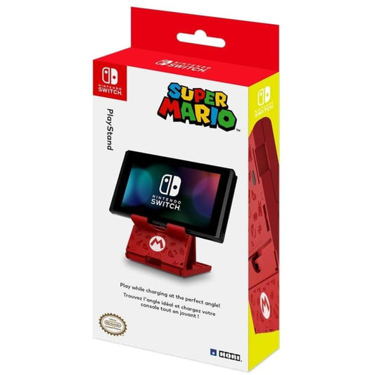 Hori Play Stand Super Mario Base Appoggio Supporto Ricarica Nintendo Switch/Lite