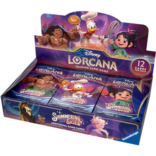 Disney Lorcana (Shimmering Skies) Booster Pack Display Da 24 Buste Card Game Eng