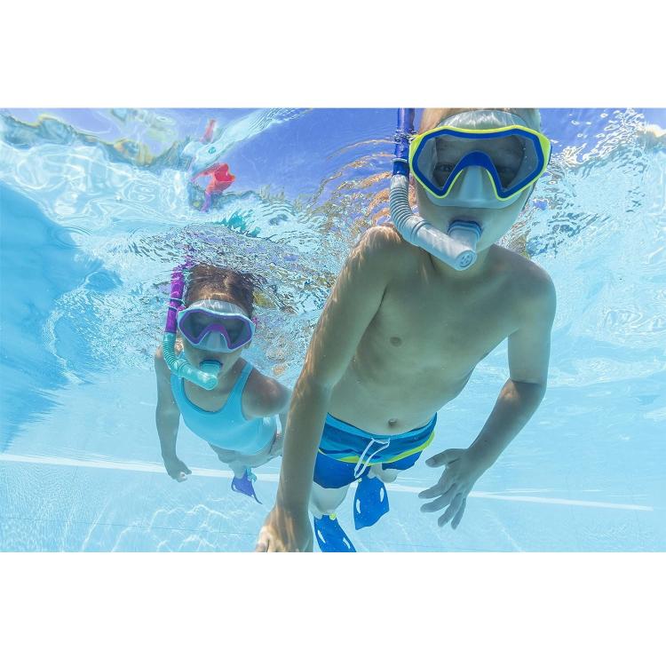 BESTWAY - SET MASCHERA PER SNORKELING CON BOCCAGLIO E PINNE PER BAMBINI 7+ ANNI