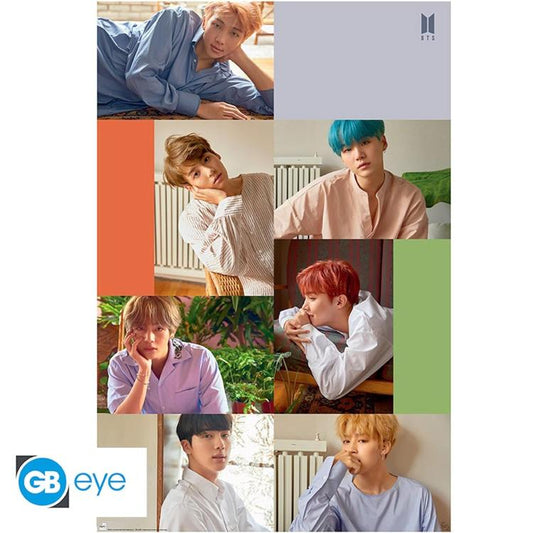 ABYSTYLE MAXI POSTER COLLAGE BTS : "CALIFORNIA"  POP BAND (GB EYE) 91,5x61cm