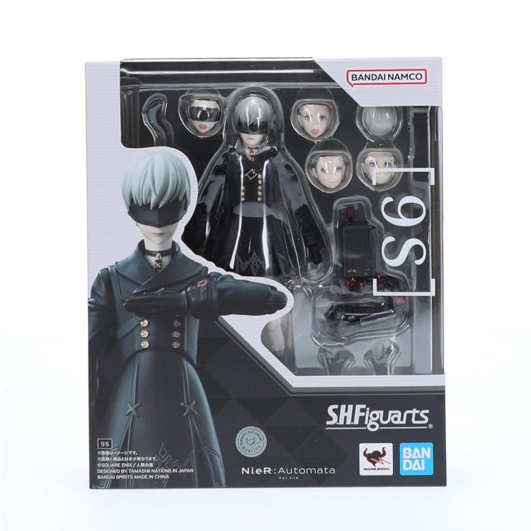 BANDAI SH FIGUARTS: NieR: AUTOMATA (9S) TAMASHI SQUARE ENIX ACTION FIGURE 15 cm