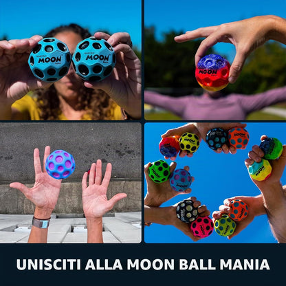 Waboba Pallina Original Dark Side of the Moon Ball (1pz) Palla IPER RIMBALZANTE che rimbalza, originale per saltare, Giocattolo ad alte prestazioni per un'estate di divertimento senza fine (Il lato oscuro della luna) VERDE