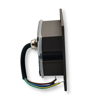 Universo Es49-G3c Punto Luce Segnapasso Rettangolare Led ad Incasso Cambia Colore CCT 3in1 da 3w 24° Da Esterno Ip65 Scatola 503 per Scale Giardino - Ruggine/Marrone