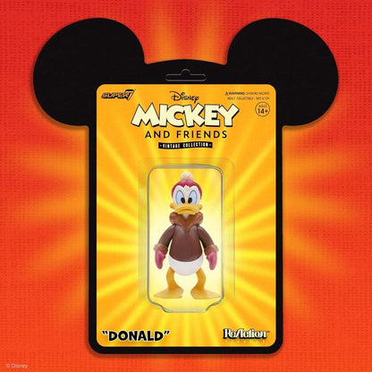 Super7 Disney Mickey & Friends Paperino "Donald" Duck Action Reaction Figure 9Cm
