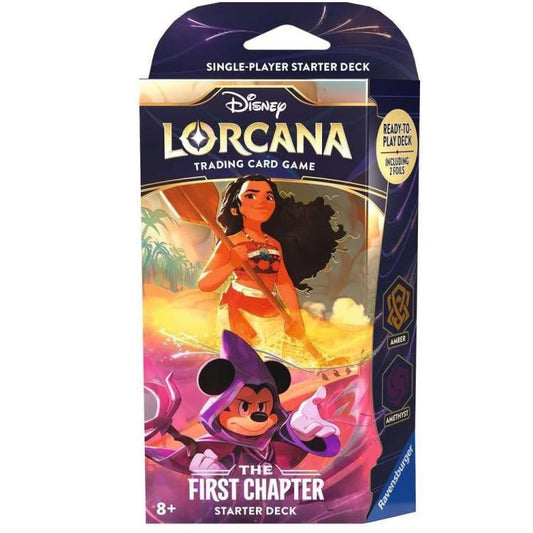 Disney Lorcana - The First Chapter Starter Deck Trading Card Amber/Amethyst Eng
