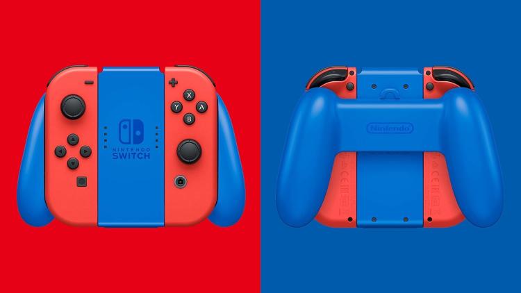 Nintendo Switch Console 1.1 Mario Red & Blue Special Edition + Custodia Pochette