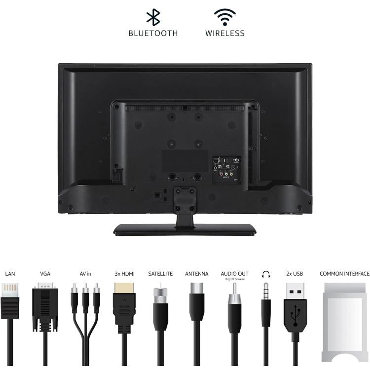 Nokia Smart Tv Led 24" Hd Ready Hne24Gv210Nc Televisore Wlan Dvb-C/S2/T2 Nero