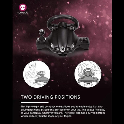 Numskull Volante E Pedaliera Pro Racing 1 Ps4 Xbox Series X/S Pc Nintendo Switch