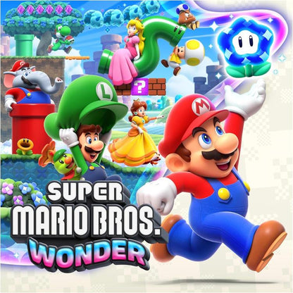 Nintendo Switch Oled White Console Bianca +Super Mario Wonder + 12 Mesi Abbonam.