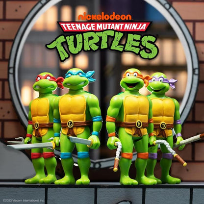 Reaction Super7 Tartarughe Ninja "Leonardo" Action Figure Collezione Turtle Tmnt