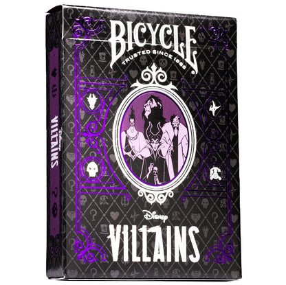 Bicycle - Disney (Disney Villains Green and Purple) Playing Cards - Mazzo di Carte da Collezione, Poker, Magia e Cardistry basato sul famoso film di Animzione Disney Cattivi (1 Mazzo RANDOM)