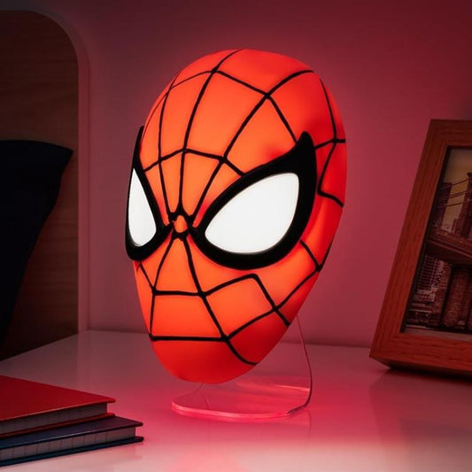Paladone Marvel Spider-Man Mask Light Lampada Da Tavolo Applique A Parete Disney