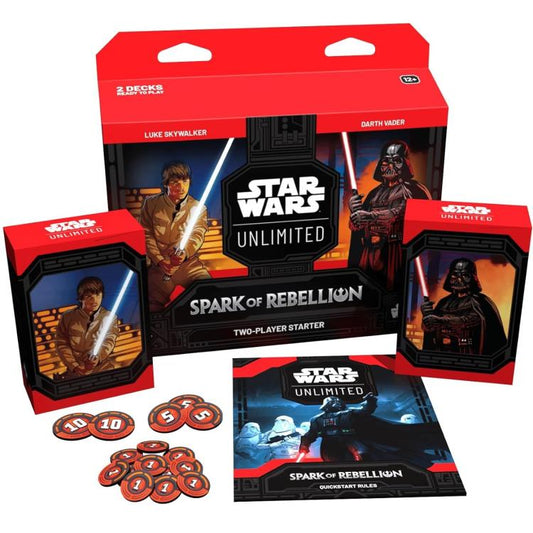 Star Wars Unlimited Spark Of Rebellion Two-Player Starter Cioco Carte Card Game