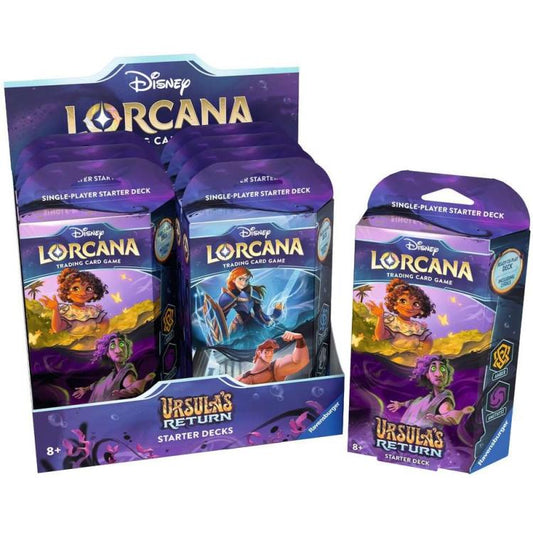 Disney Lorcana "Ursula'S Return" Display 8Pz Starter Deck Ritorno Di Ursula Eng