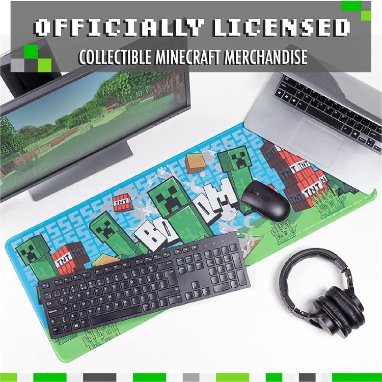 Paladone Desk Mat (Minecraft) Tappetino Mouse Pad Xxl Gaming Pc Tappeto 30X80Cm