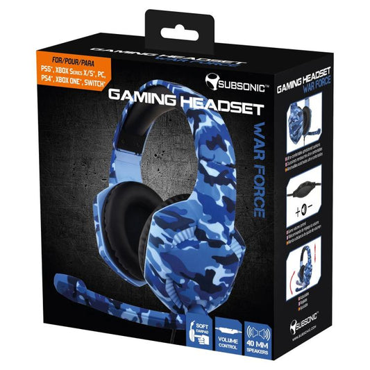 Subsonic Cuffie Gaming Headset Microfono Ps5 Ps4 Nintendo Switch Xbox One X/S Pc