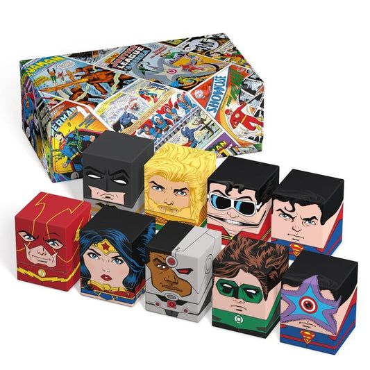 Squaroes Collectors Case (Justice League) Scatola Porta Mazzo Carte Collezione