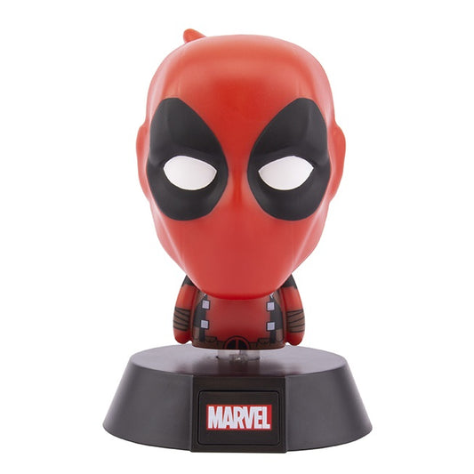 Paladone Icons Lampada Da Tavolo 3D Marvel 007 Deadpool Light Luce Notturna 11Cm