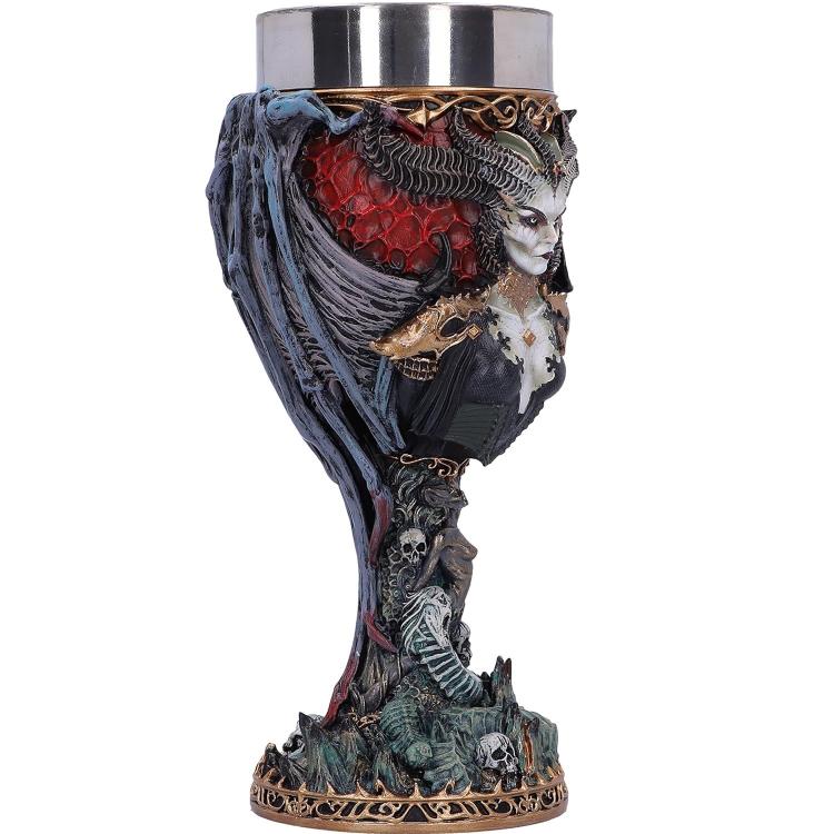 Nemesis Now Calice "Diablo Iv Lilith" Tazza Resina Drink Cup Dipinta A Mano 19Cm