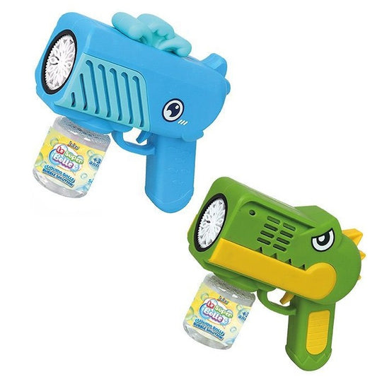 Joko Pistola Spara Bolle Sapone Giocattolo Bambini Luci/Suoni Batteria Dinosauro