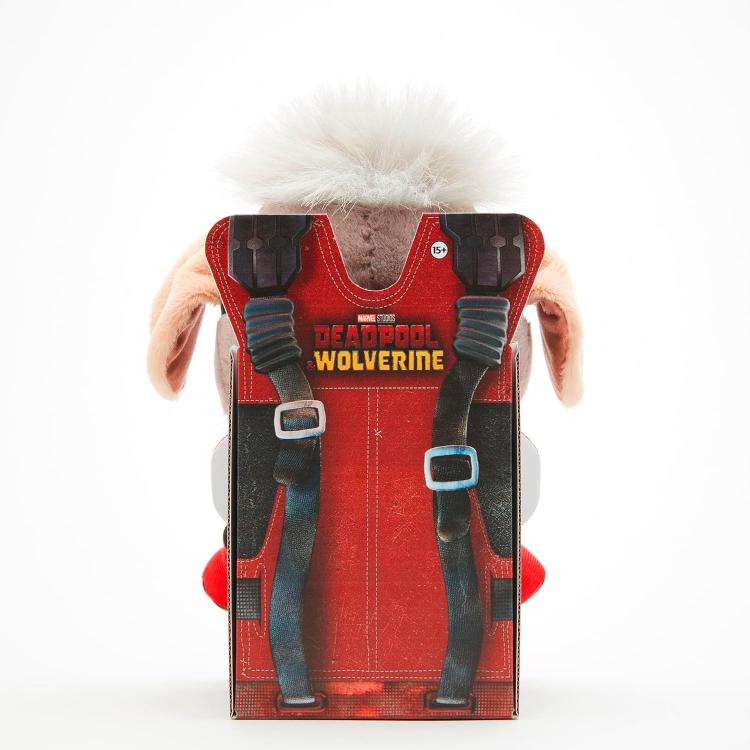 Marvel: Peluche Deadpool Wolverine (Dogpool) Plush Pupazzo Ufficiale Disney 25Cm