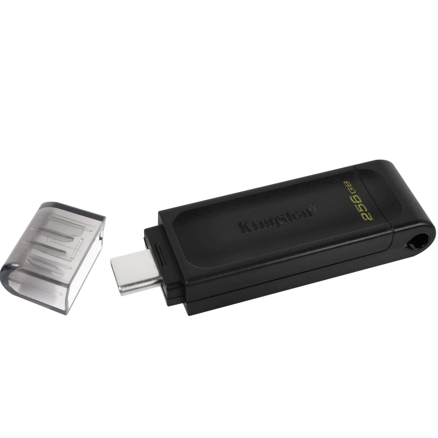 Kingston Pendrive 256GB DataTraveler USB-C 3.2 DT70/256GB Chiavetta Memoria Drive Flash Type C Nero