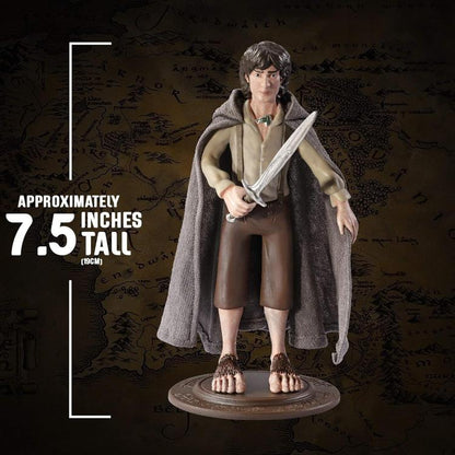 BENDYFIGS LORD OF THE RING FRODO BAGGINS ACTION FIGURE 18CM SIGNORE DEGLI ANELLI