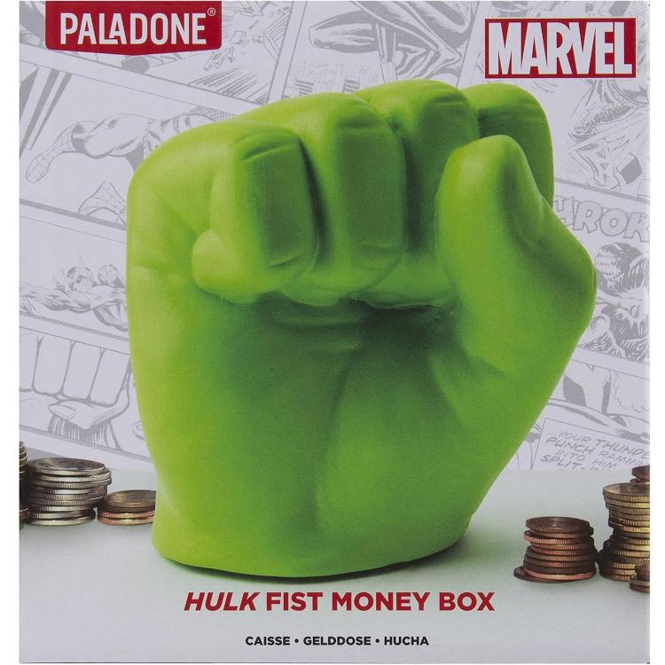 Paladone Salvadanaio Marvel "Hulk Fist Money Bank" Figura Del Pugno Porta Monete
