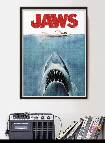 CLEMENTONI CULT PUZZLE MOVIES COLLECTION (JAWS) FILM HORROR "LO SQUALO" 500pz