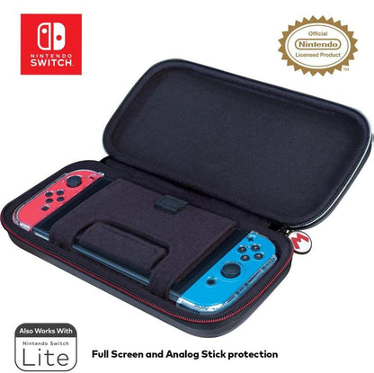 Nintendo Switch Deluxe Travel Case Custodia Super Mario Grey Compatib. Oled/Lite