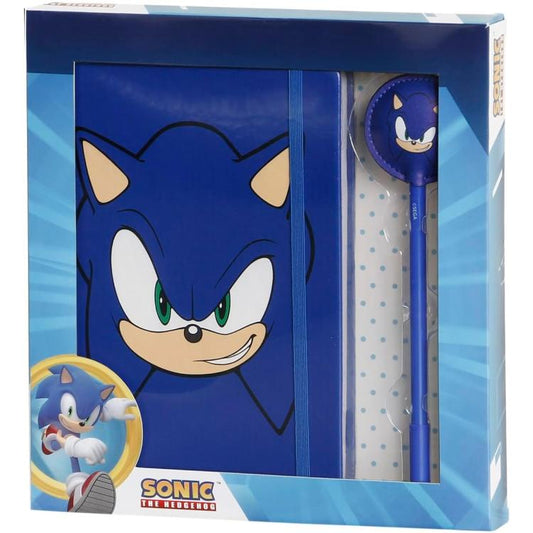 Sega: Diario E Penna A Sfera (Sonic The Hedgehog) Face Confezione Regalo Scuola