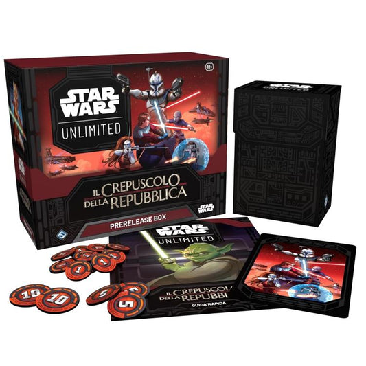 Star Wars Unlimited (Crepuscolo Della Repubblica) Prerelease Box Carte Card Game