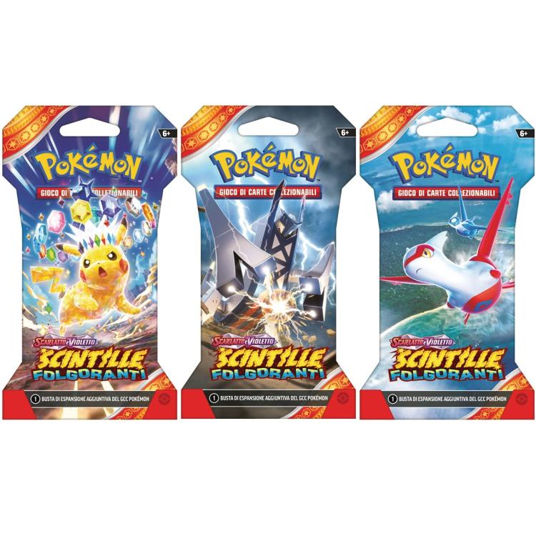 Pokémon Scintille Folgoranti (1 Busta Paper Sleeve) Espansione Gcc Carte Card It