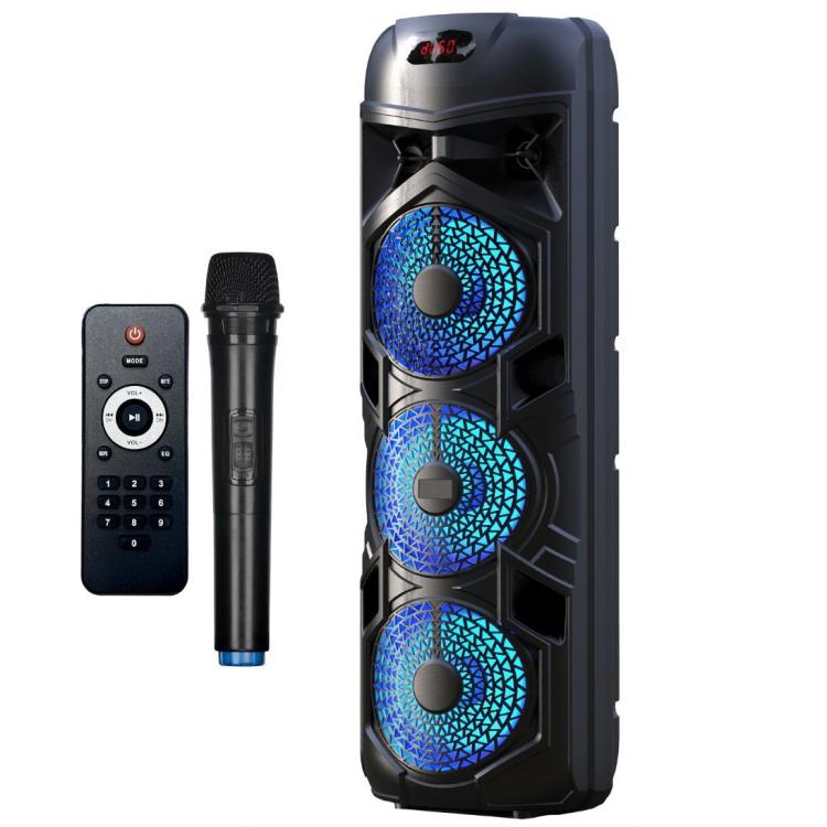 Cassa Portatile Ricaricabile Trolley Amplificata Bluetooth Radio Usb + Microfono