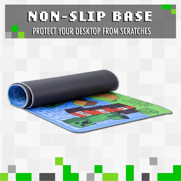Paladone Desk Mat (Minecraft) Tappetino Mouse Pad Xxl Gaming Pc Tappeto 30X80Cm