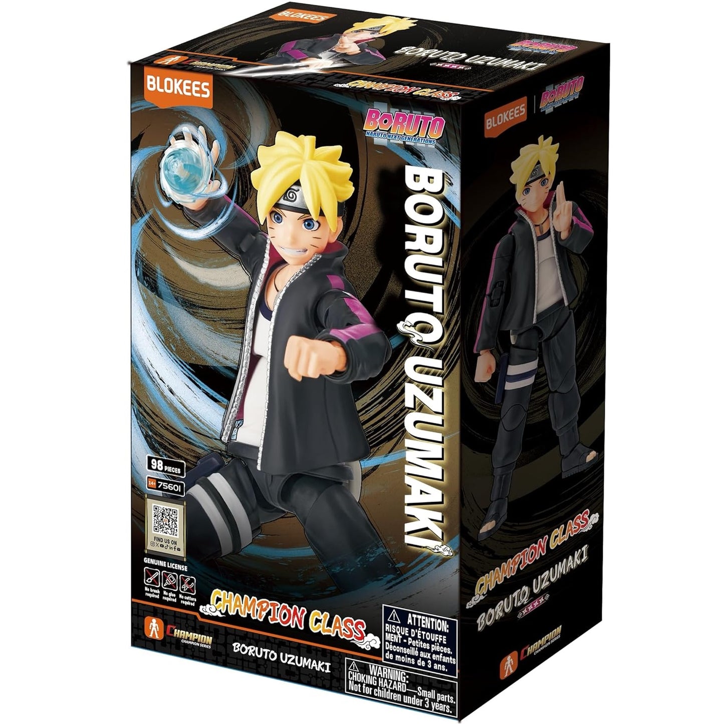 Blokees Naruto Shippuden (Boruto Uzumaki) Champion Class 01 - Model Kit 98 pz - Action Figure 75601