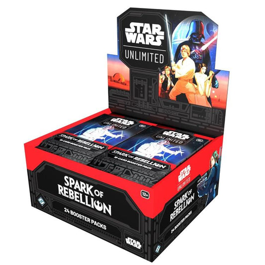 Star Wars Unlimited Sparks Of Ribellion Pack 24 Bustine Cioco Di Carte Card Game