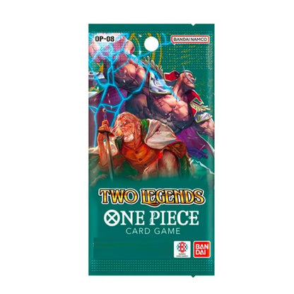 BANDAI ONE PIECE OP-08 (TWO LEGENDS) CG BOX 24 BUSTE DA 12 CARD GAME - VERS. ENG